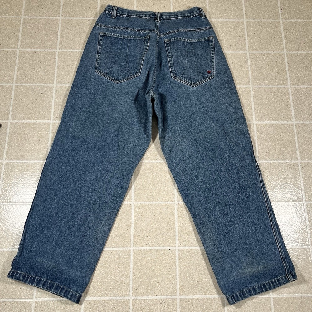 Vintage Y2K Vokal Baggy Wide Leg Jeans Denim Pants Hiphop Jnco Rap Sz 32